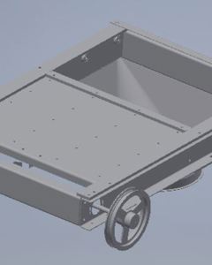 Branch piece SR100 Q24 w/shutter manual galv. M&M